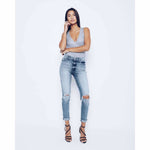 high rise girlfrined jeans
