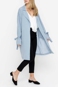 Light Blue Duster Coat The Natural Lily